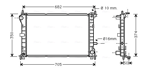 Radiateur Ava Cooling FD2379