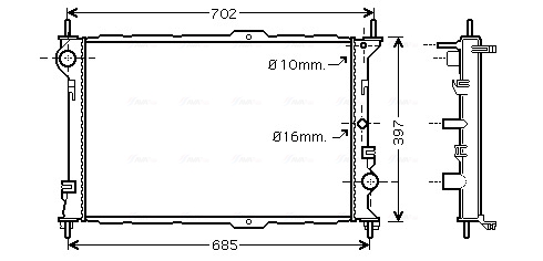 Radiateur Ava Cooling FD2381