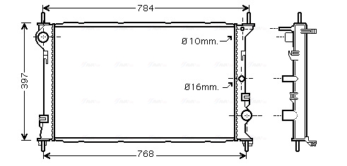 Radiateur Ava Cooling FD2382