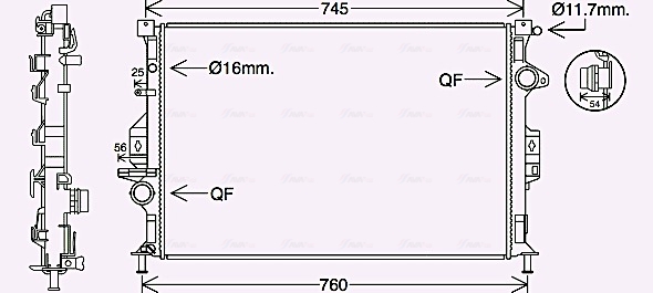 Radiateur Ava Cooling FD2639