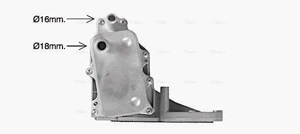 Oliekoeler motorolie Ava Cooling FD3684H