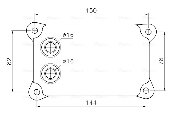 Oliekoeler motorolie Ava Cooling FD3698