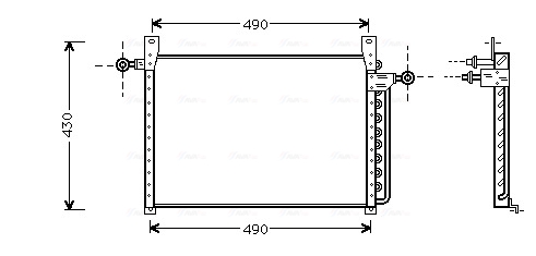 Airco condensor Ava Cooling FD5244