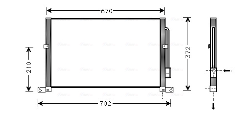 Airco condensor Ava Cooling FD5302