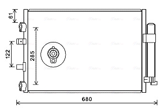 Airco condensor Ava Cooling FD5484D