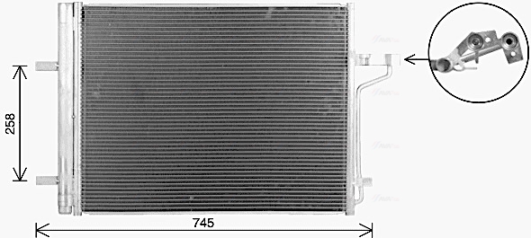 Airco condensor Ava Cooling FD5694D