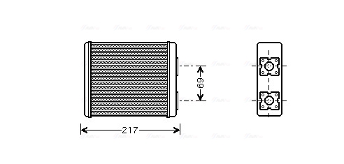 Kachelradiateur Ava Cooling FD6362