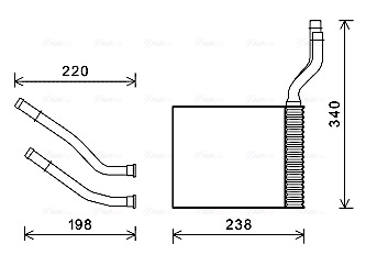 Kachelradiateur Ava Cooling FD6464