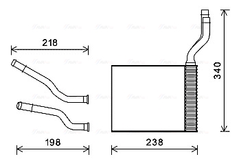 Kachelradiateur Ava Cooling FD6465