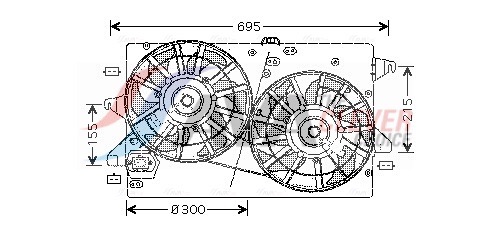 Ventilatorwiel-motorkoeling Ava Cooling FD7503