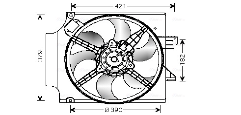 Ventilatorwiel-motorkoeling Ava Cooling FD7513