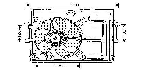 Ventilatorwiel-motorkoeling Ava Cooling FD7519