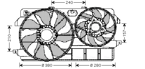 Ventilatorwiel-motorkoeling Ava Cooling FD7535