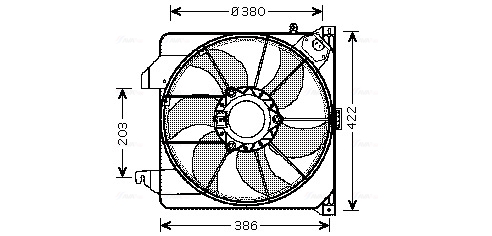 Ventilatorwiel-motorkoeling Ava Cooling FD7538