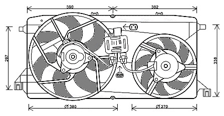 Ventilatorwiel-motorkoeling Ava Cooling FD7543