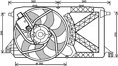 Ventilatorwiel-motorkoeling Ava Cooling FD7544