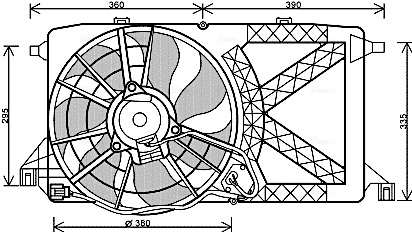 Ventilatorwiel-motorkoeling Ava Cooling FD7548