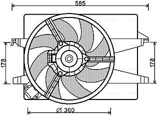 Ventilatorwiel-motorkoeling Ava Cooling FD7553