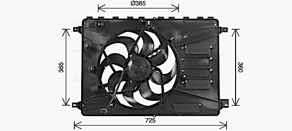 Ventilatorwiel-motorkoeling Ava Cooling FD7554