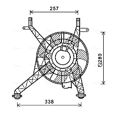 Ventilatorwiel-motorkoeling Ava Cooling FD7558