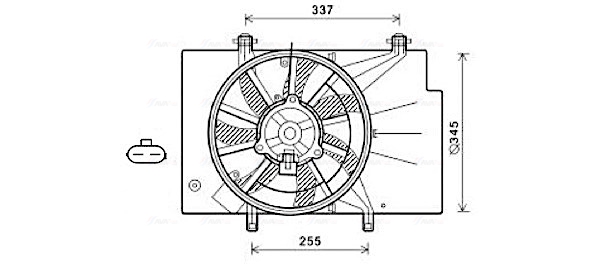 Ventilatorwiel-motorkoeling Ava Cooling FD7559