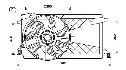 Ventilatorwiel-motorkoeling Ava Cooling FD7563