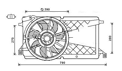 Ventilatorwiel-motorkoeling Ava Cooling FD7566