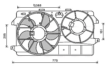 Ventilatorwiel-motorkoeling Ava Cooling FD7591