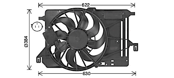 Ventilatorwiel-motorkoeling Ava Cooling FD7685