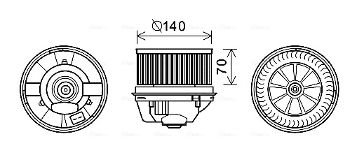 Kachelventilator Ava Cooling FD8496