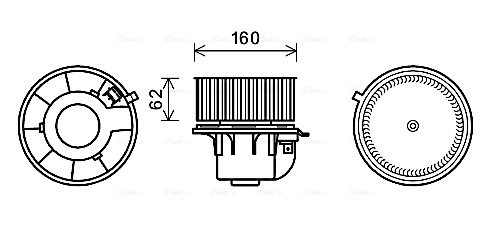 Kachelventilator Ava Cooling FD8499