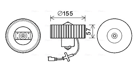 Kachelventilator Ava Cooling FD8568