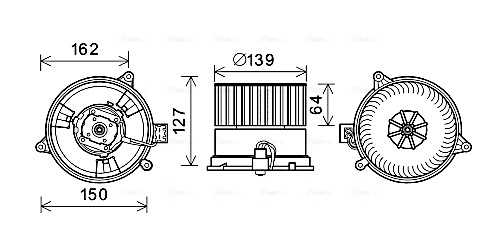 Kachelventilator Ava Cooling FD8576