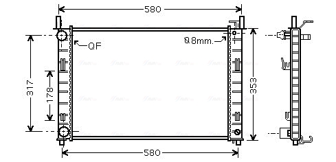 Radiateur Ava Cooling FDA2326