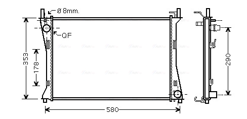 Radiateur Ava Cooling FDA2400