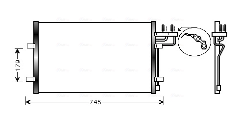 Airco condensor Ava Cooling FDA5367