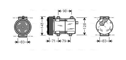 Airco compressor Ava Cooling FDAK279