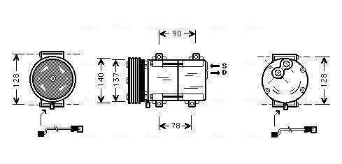 Airco compressor Ava Cooling FDAK288