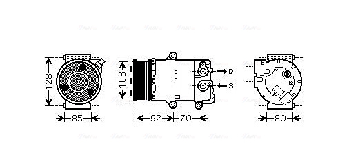 Airco compressor Ava Cooling FDAK415