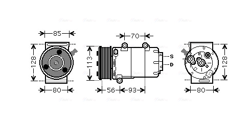 Airco compressor Ava Cooling FDAK416