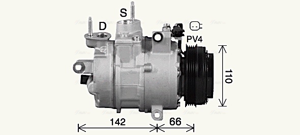 Airco compressor Ava Cooling FDAK670