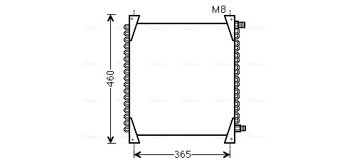 Airco condensor Ava Cooling FE5013