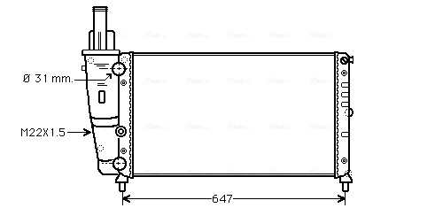 Radiateur Ava Cooling FT2141