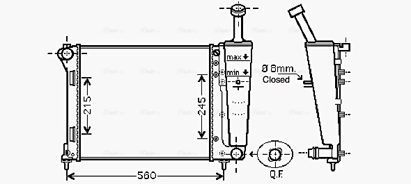 Radiateur Ava Cooling FTA2345