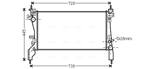 Radiateur Ava Cooling FT2385