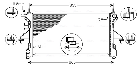 Radiateur Ava Cooling FT2398