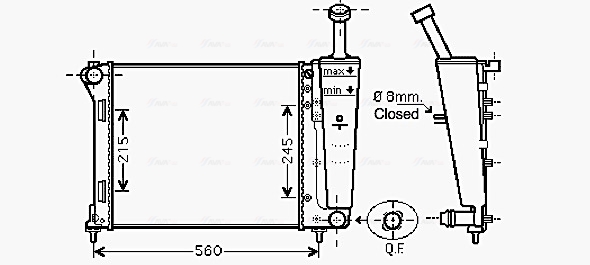 Radiateur Ava Cooling FT2404