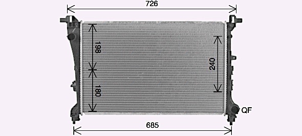 Radiateur Ava Cooling FT2472