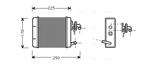 Kachelradiateur Ava Cooling FT6102