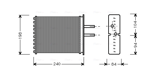 Kachelradiateur Ava Cooling FT6193